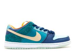 Nike: Синие кроссовки  Dunk Low Premium SB