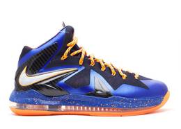 Nike: Синие кроссовки  Lebron 10