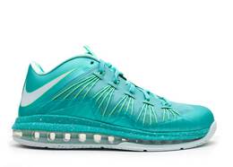 Nike: Зелёные кроссовки  Air Max Lebron 10 Low