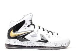 Nike: Белые кроссовки  Lebron 10