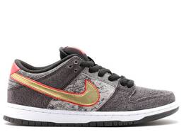 Nike: Чёрные кроссовки  Dunk Low Premium SB