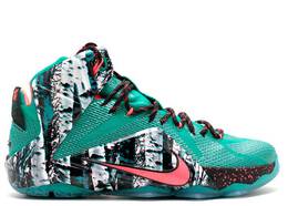 Nike: Зелёные кроссовки  Lebron 12