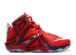 Nike: Красные кроссовки  Lebron 12