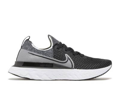 Nike epic react clearance flyknit black white black