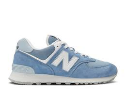 New Balance: Голубые кроссовки  574