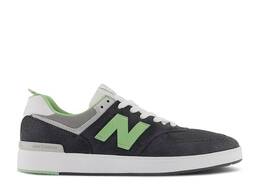 New Balance: Зелёные кроссовки  574