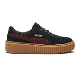 PUMA: Зелёные кроссовки  Suede