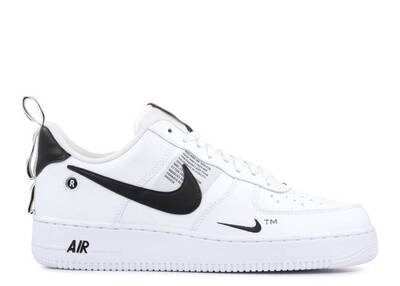 Nike air force store one overbranded white