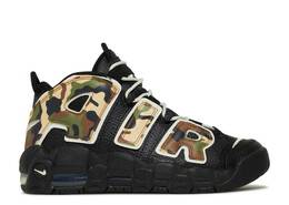 Nike: Чёрные кроссовки  Air More Uptempo