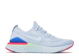 Nike: Голубые кроссовки  Epic React Flyknit 2