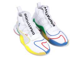 Adidas: Белые кроссовки  Crazy BYW