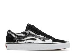 Vans: Чёрные кроссовки  Old Skool Flame