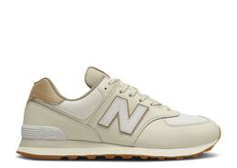 New Balance: Бежевые кроссовки  574