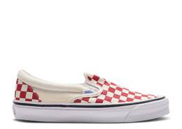 Vans: Красные кроссовки  Classic Slip On