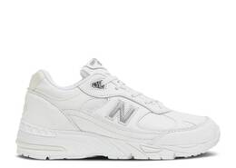 New Balance: Белые кроссовки  991