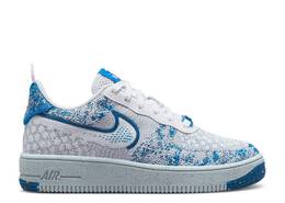 Nike: Белые кроссовки  Air Force 1 Crater Flyknit