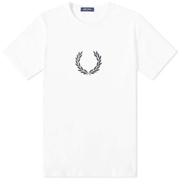 Fred Perry: Белая футболка  Laurel Wreath