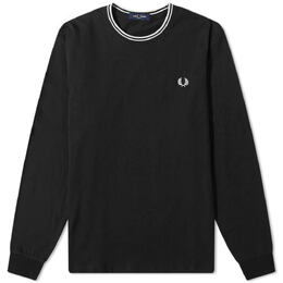 Fred Perry: Чёрная футболка  Twin Tipped