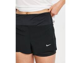 Nike: Чёрные шорты  Running