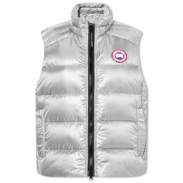 Canada Goose: Серебристый жилет 