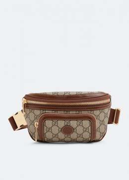 Gucci: Бежевая сумка  Interlocking G