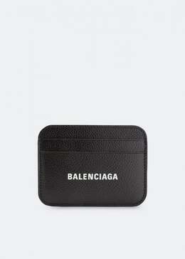 Balenciaga: Чёрный картхолдер  Cash