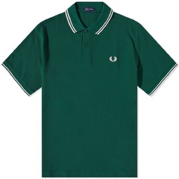 Fred Perry: Зелёная футболка  Twin Tipped