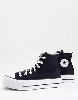 Converse: Чёрные кеды  Chuck Taylor All Star