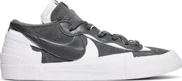 Nike: Серые кроссовки Blazer Low