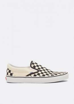 Vans: Белые кроссовки  Classic Slip On