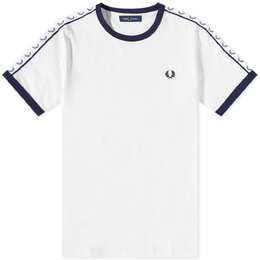 Fred Perry: Белая футболка  Ringer