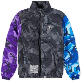 Aape By A Bathing Ape: Серый пуховик