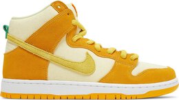 Nike: Жёлтые кроссовки  Dunk High