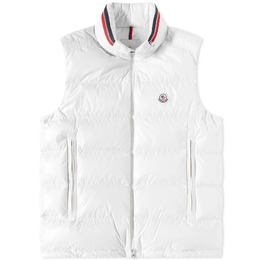 Moncler: Белый жилет 