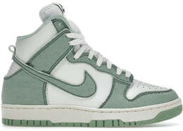 Nike: Зелёные кроссовки Dunk High