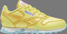 Reebok: Жёлтые кроссовки  Classic Leather