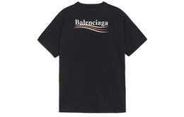 Balenciaga: Чёрная футболка