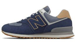 New Balance: Синие кроссовки 574