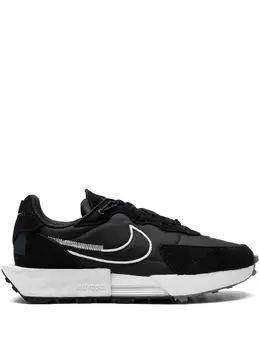 Nike: Чёрные кроссовки  Waffle