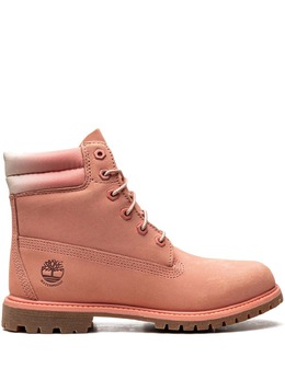 Timberland: Розовые ботинки