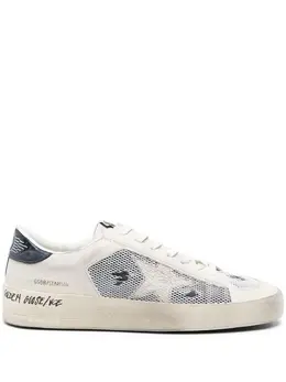 Golden Goose: Белые кроссовки  Stardan