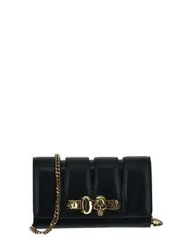 Alexander Mcqueen: Чёрный клатч Four Ring