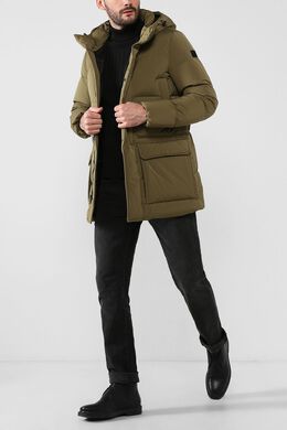 Woolrich: Коричневый пуховик 