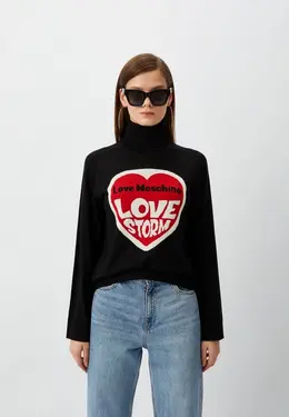 Love Moschino: Чёрный свитер