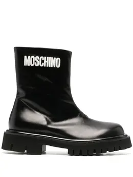 Moschino: Чёрные ботинки 