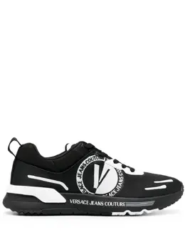 Versace Jeans Couture: Чёрные кроссовки 