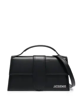 Jacquemus: Чёрная сумка-шоппер  Le Grand Bambino