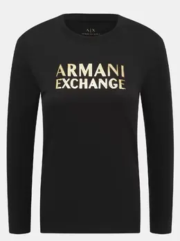 Armani Exchange: Чёрный свитшот 