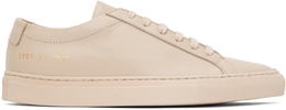 Common Projects: Бежевые кроссовки Original Achilles