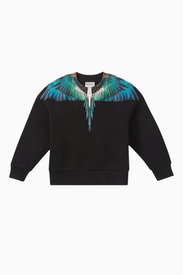 Marcelo Burlon: Свитшот Wings с принтом